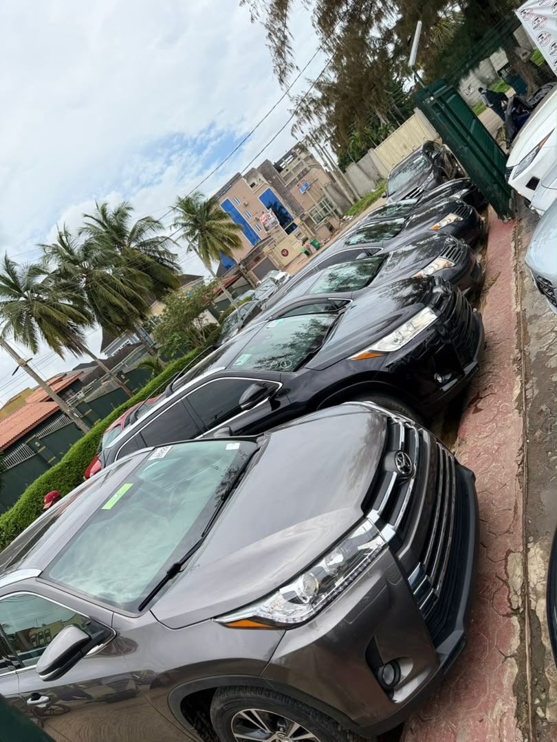 Dark grey Toyota sedan photographed in Lagos